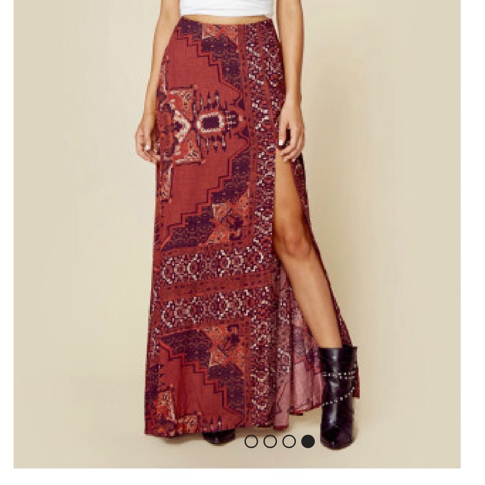 the Jetset diaries kilim maxi skirt new size XS